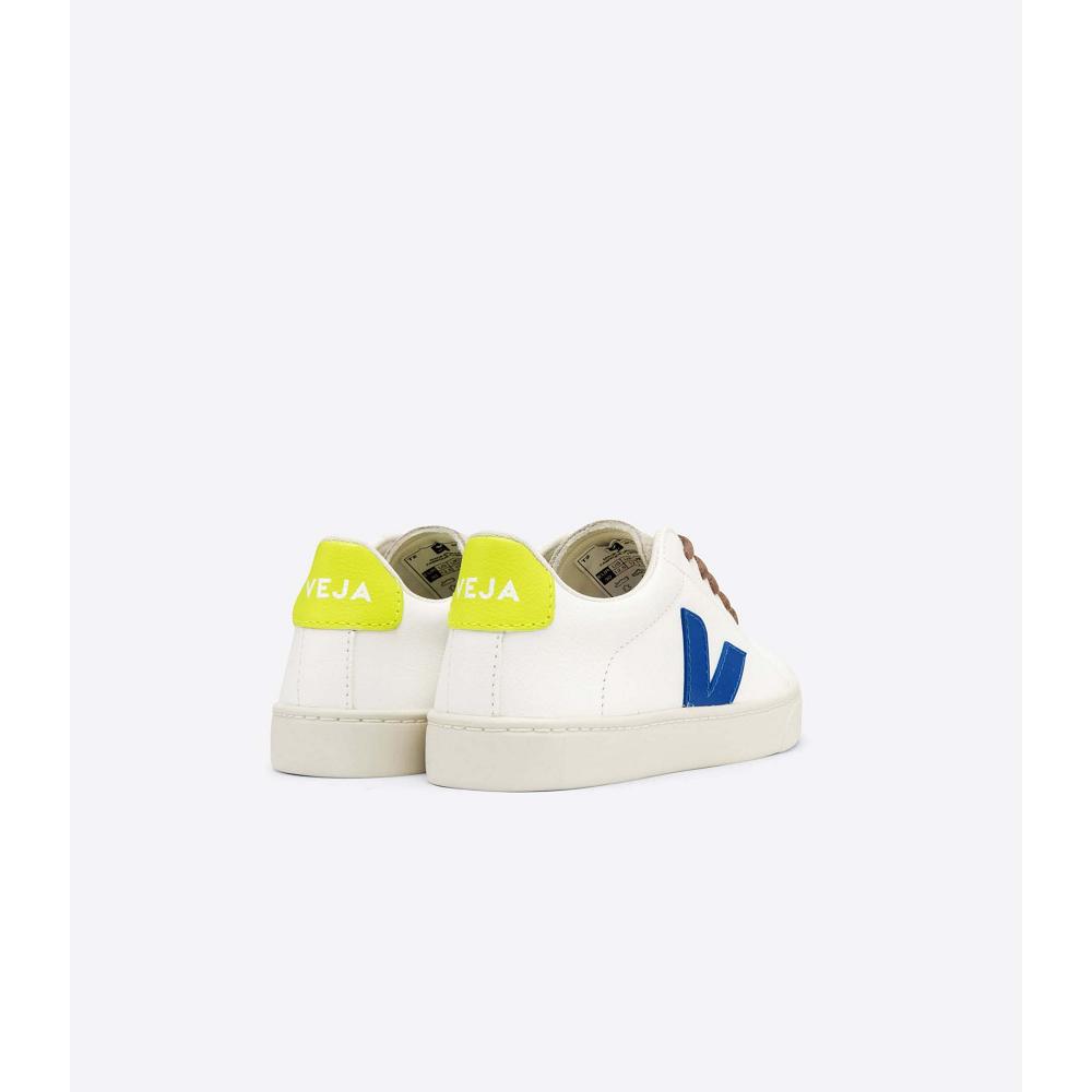 Veja ESPLAR LACES CHROMEFREE Kids' Sneakers White/Blue | CA 831FDN